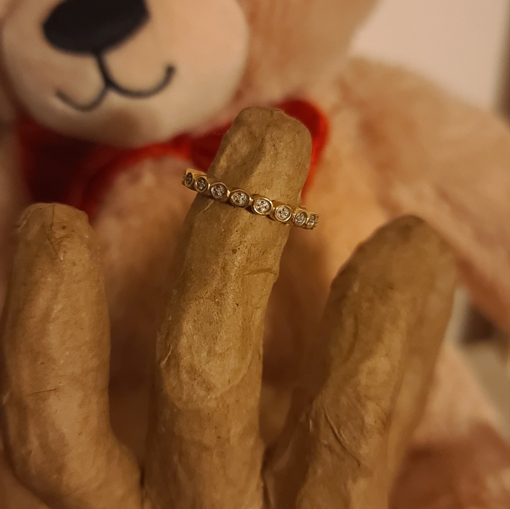 Vermeil Stack Ring Eternity Band